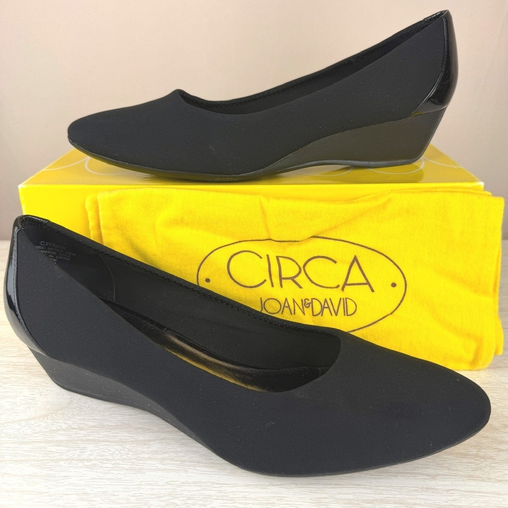 Circa by Joan & David Black Wedge Pumps